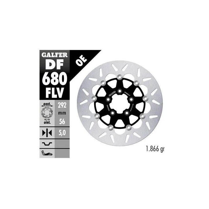 disco freno moto flotante galfer 292x5mm df680flv