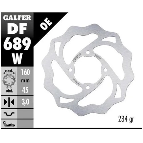 disco freno moto galfer wave fijo 160x3mm df689w