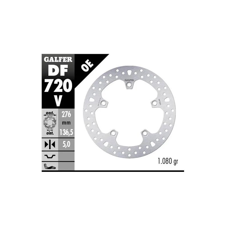 disco freno moto fijo galfer 276x5mm df720v