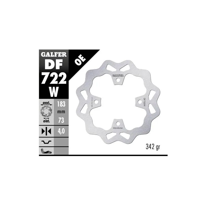 disco freno moto galfer wave fijo 183x4mm df722w