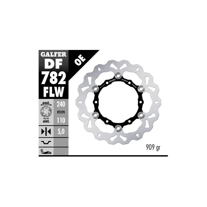 disco freno moto galfer wave flotante 240x5mm df78