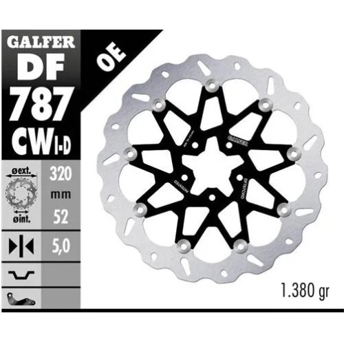 disco freno moto galfer wave flotante compl derch