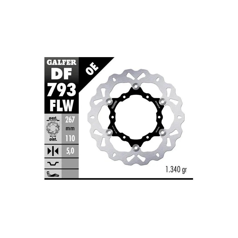 disco freno moto galfer wave flotante 267x5mm df79