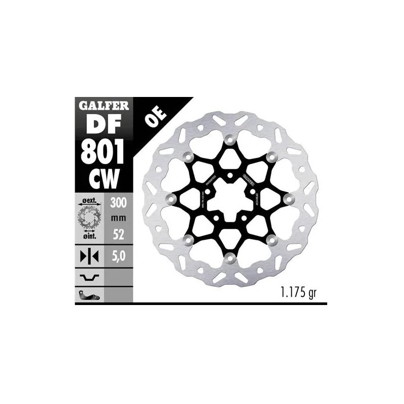 disco freno moto galfer wave flotante 300x5mm df80