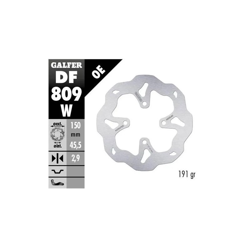 disco freno moto galfer wave fijo 150x2 9mm df809w
