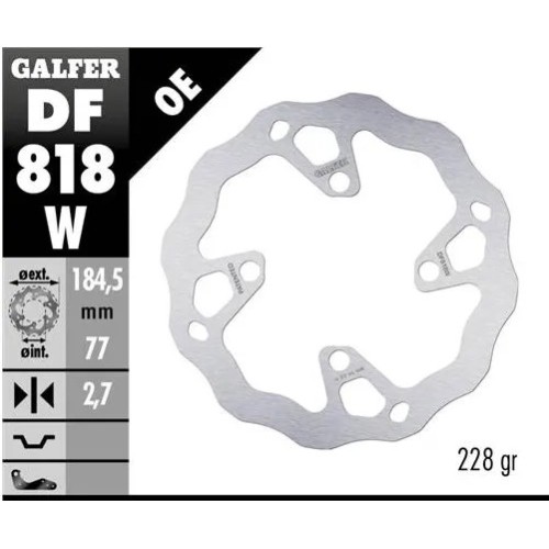 disco freno moto galfer wave fijo 159 5x2 7mm df81