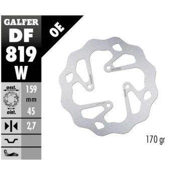 disco freno moto galfer wave fijo 159 5x2 7mm df81