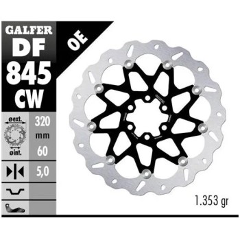 disco freno moto galfer wave flotante compl df84