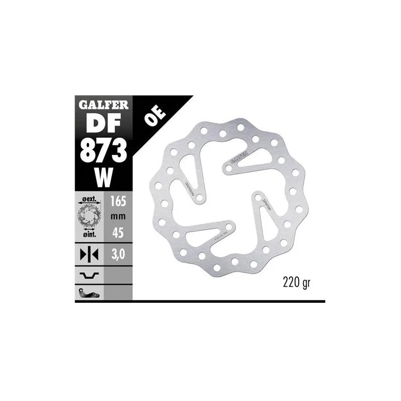 disco freno moto galfer wave fijo 165x3mm df873w