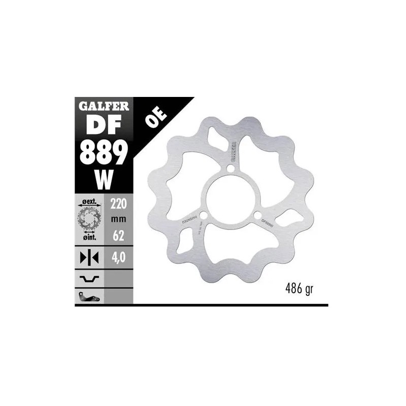 disco freno moto galfer wave fijo 220x4mm df889w