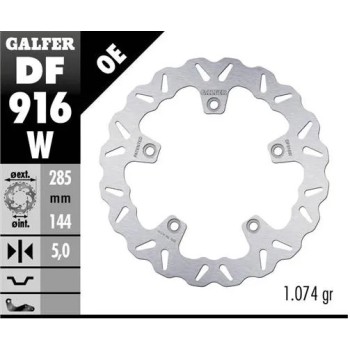 disco freno moto galfer wave fijo 285x5mm df916w