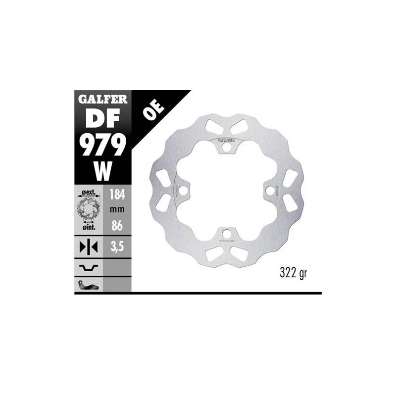disco freno moto galfer wave fijo 245x6mm df979w