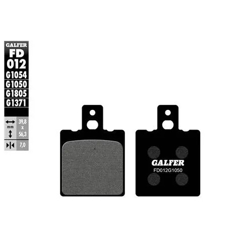 pastillas de freno moto galfer semi metal fd012g10