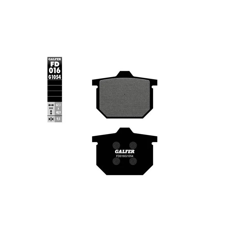 pastillas de freno moto galfer semi metal fd016g10