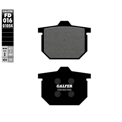 pastillas de freno moto galfer semi metal fd016g10