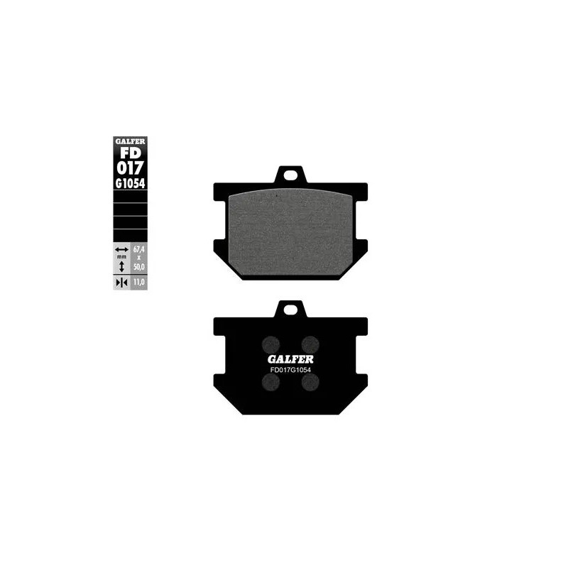 pastillas de freno moto galfer semi metal fd017g16