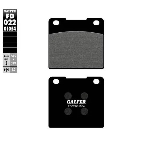 pastillas de freno moto galfer semi metal fd022g10