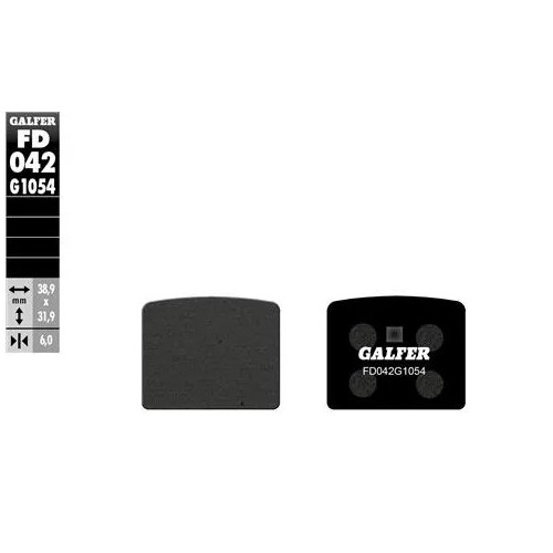 pastillas de freno moto galfer semi metal fd042g16
