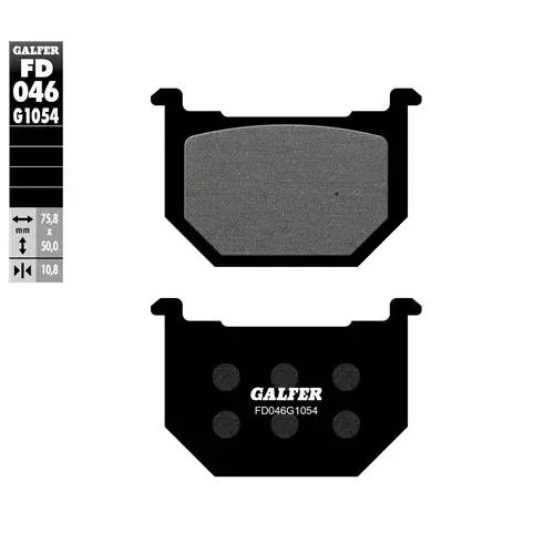 pastillas de freno moto galfer semi metal fd046g16