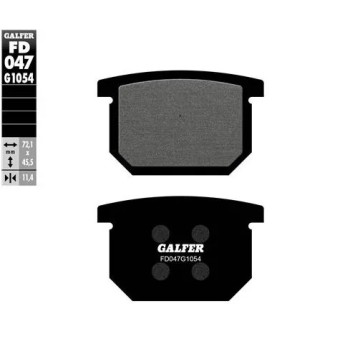 pastillas de freno moto galfer semi metal fd047g10