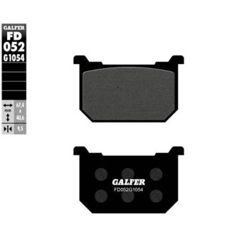 pastillas de freno moto galfer semi metal fd052g10