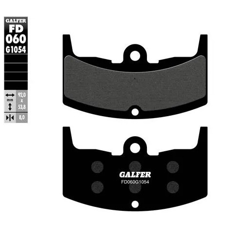 pastillas de freno moto galfer semi metal fd060g10