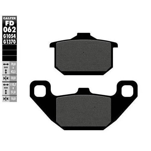 pastillas de freno moto galfer sinter street fd062