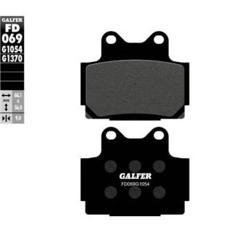pastillas de freno moto galfer semi metal fd069g10