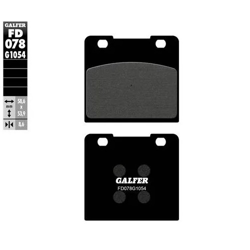 pastillas de freno moto galfer semi metal fd078g10