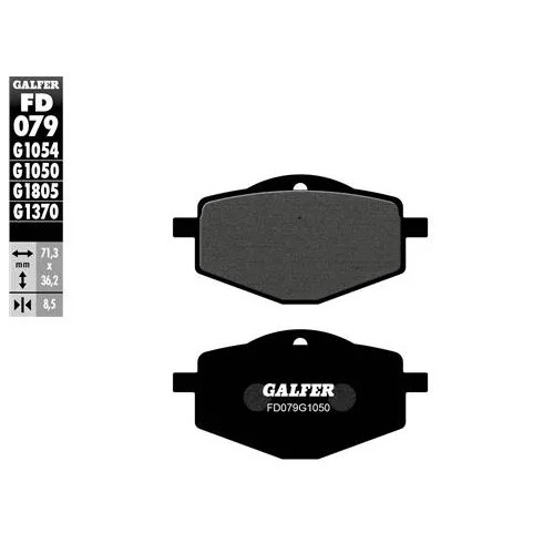 pastillas de freno moto galfer semi metal fd079g10