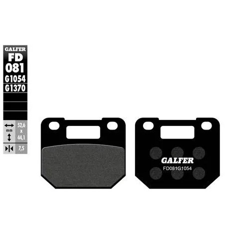 pastillas de freno moto galfer semi metal fd081g10