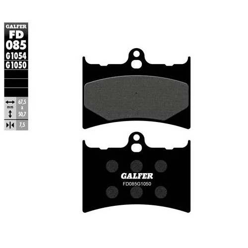 pastillas de freno moto galfer semi metal fd085g16
