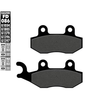 pastillas de freno moto galfer sinter quad fd086g1
