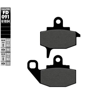 pastillas de freno moto galfer semi metal fd091g16