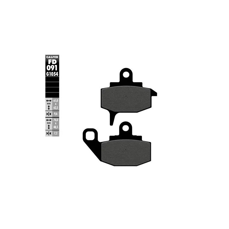 pastillas de freno moto galfer semi metal fd091g16