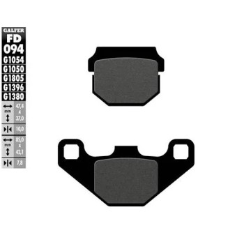pastillas de freno moto galfer trial top fd094g180