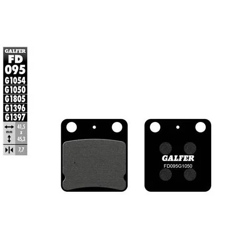 pastillas de freno moto galfer semi metal fd095g10