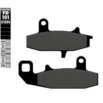 pastillas de freno moto galfer semi metal fd101g10
