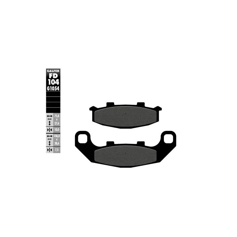 pastillas de freno moto galfer semi metal fd104g16
