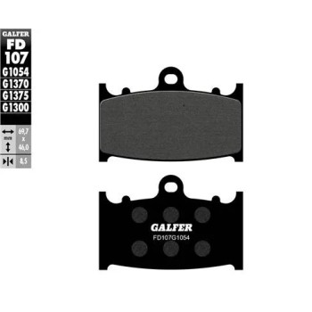 pastillas de freno moto galder sinter sport fd107g