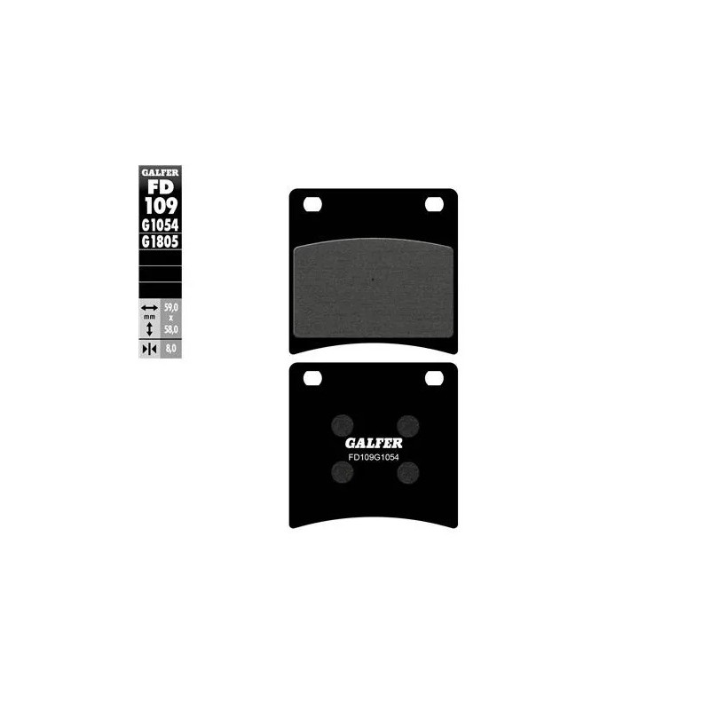 pastillas de freno moto galfer semi metal fd109g16
