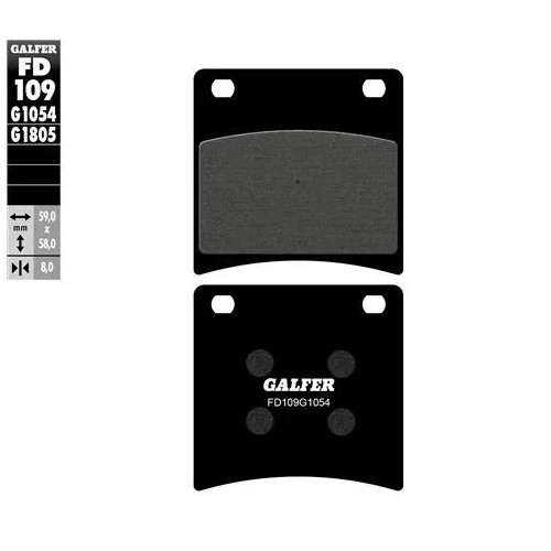 pastillas de freno moto galfer semi metal fd109g16