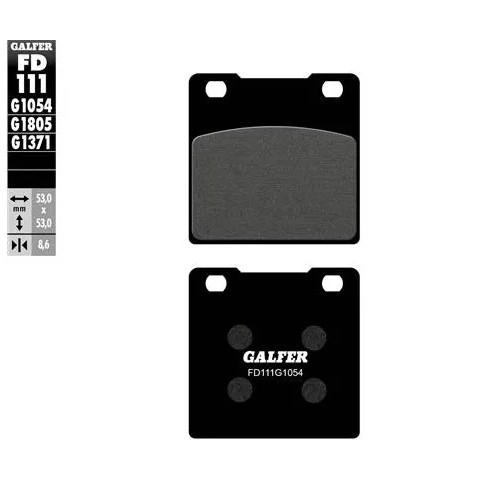 pastillas de freno moto galfer trial top fd111g180