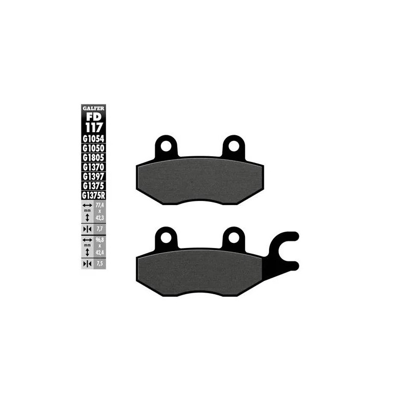 pastillas de freno moto galfer sinter street fd117