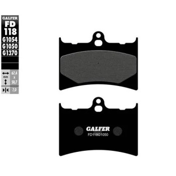 pastillas de freno moto galfer semi metal fd118g10