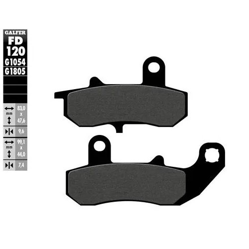 pastillas de freno moto galfer semi metal fd120g10