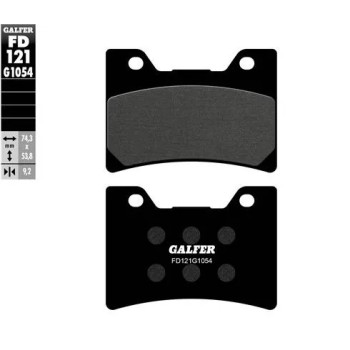 pastillas de freno moto galfer semi metal fd121g10