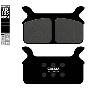 pastillas de freno moto galfer semi metal fd125g16
