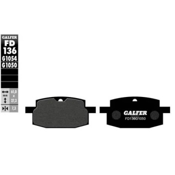 pastillas de freno moto galfer semi metal fd136g10