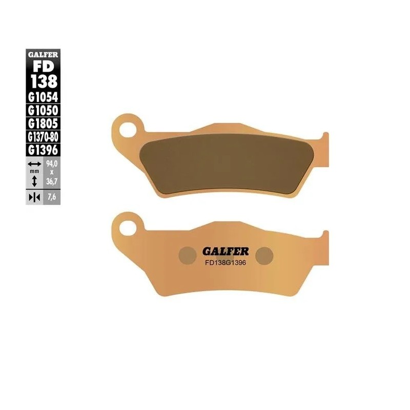 pastillas de freno moto galfer sinter offroad fd13